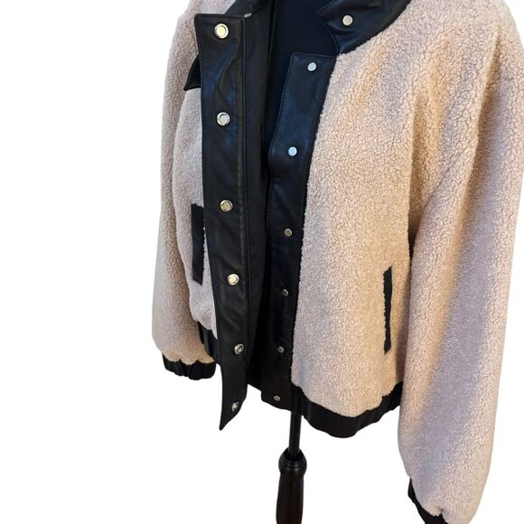 BLDWN SHERPA Blitz Teddy Jacket Lambs Leather Large - Picture 3 of 6